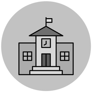 Modern yapı simgesinin vektör illüstrasyonu