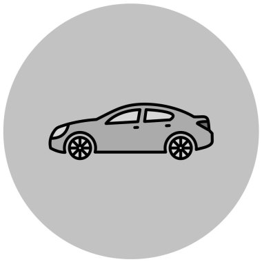 araba simgesi vektör illüstrasyonu