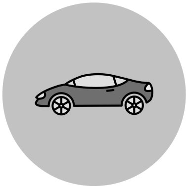 araba simgesi vektör illüstrasyonu