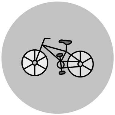 bisiklet ikonu vektör illüstrasyonu