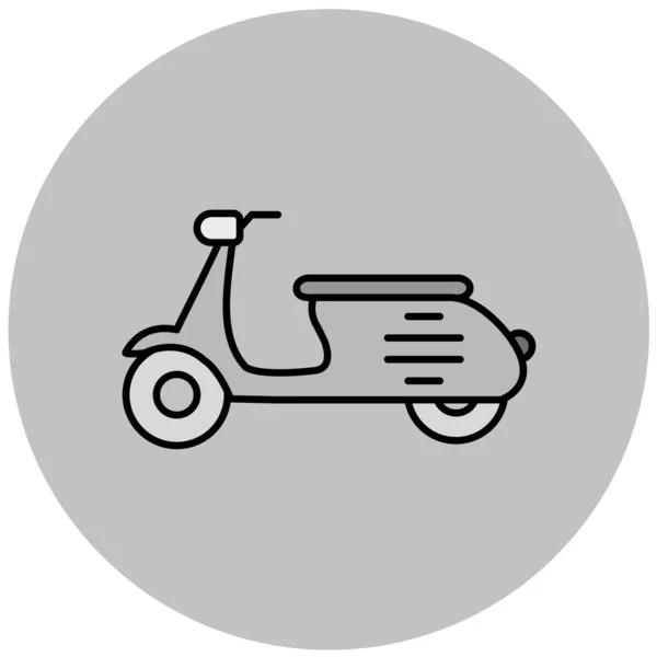 Scooter Pictogram Vectorillustratie — Stockvector