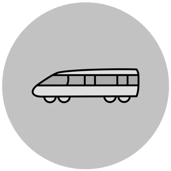 Tren Icono Vector Ilustración — Vector de stock