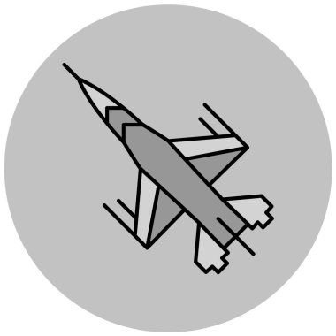 Moda tarzında izole edilmiş uçak simgesi