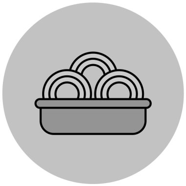 yiyecek ikonu vektör illüstrasyonu