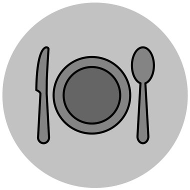 Gıda simgesinin vektör illüstrasyonu