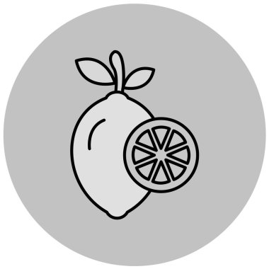 Tek izole edilmiş elma simgesinin vektör çizimi