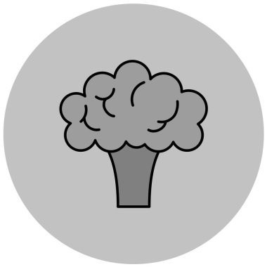 Brokoli. Web simgesi basit illüstrasyon