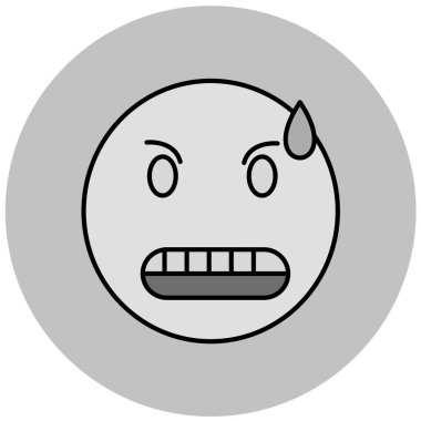 yüz simgesi, vektör illüstrasyonu