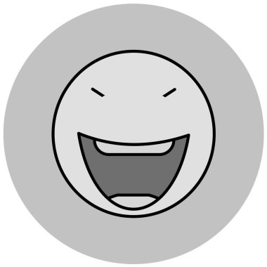 Gülen surat simgesi. vektör illüstrasyonu