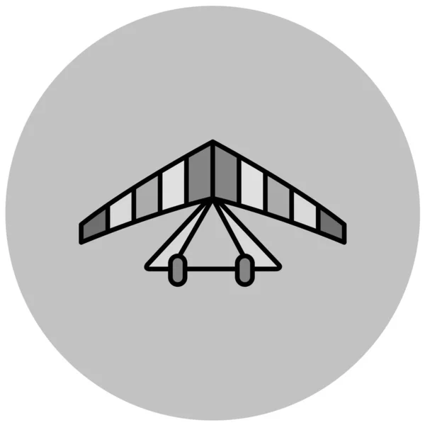凧のアイコンのベクトル図 — ストックベクタ