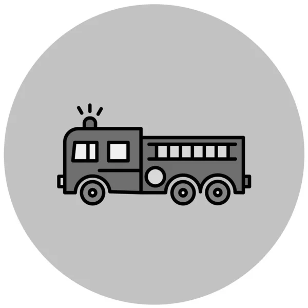 Vector Illustration Police Car Icon — Stock Vector