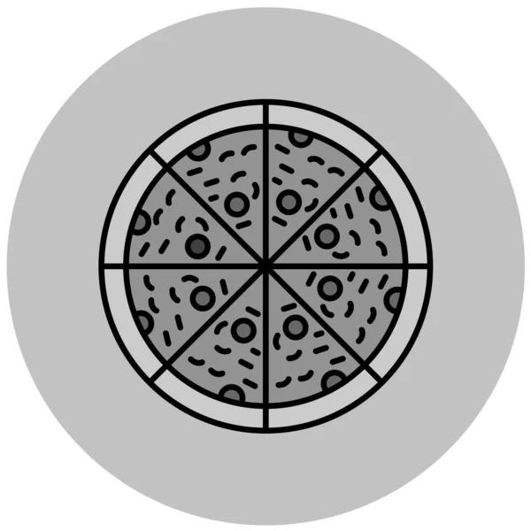 Pizza Icon Simple Illustration Fast Food Vector Icons Web Design — 图库矢量图片