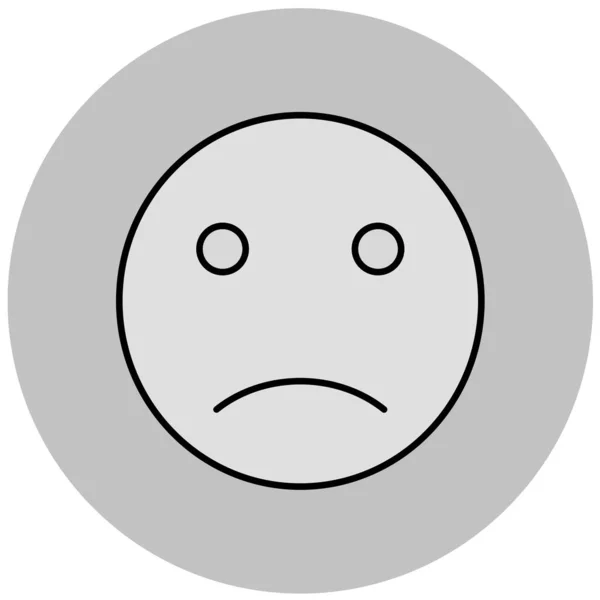 Cara Emoticon Ícone Web —  Vetores de Stock