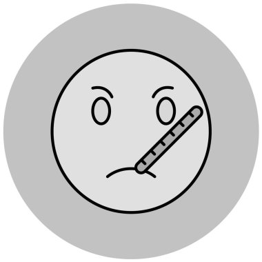 Üzgün bir yüzün vektör çizimi