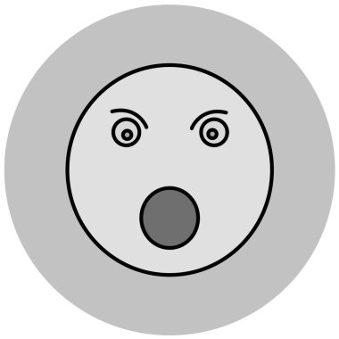 yüz simgesi, vektör illüstrasyonu