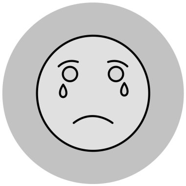 yüz simgesi, vektör illüstrasyonu