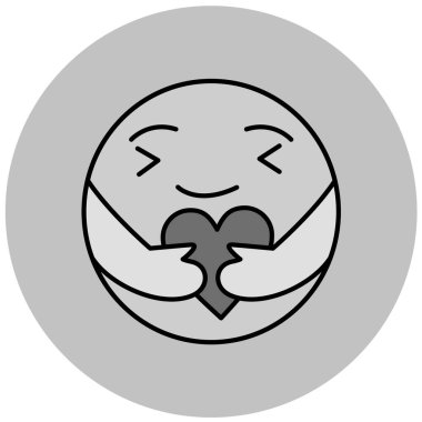 Mutlu bir yüzün vektör çizimi