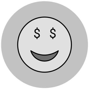 Gülen surat simgesi. vektör illüstrasyonu