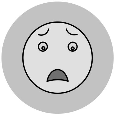 yüz simgesi, vektör illüstrasyonu