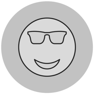 yüz simgesi simgesi. vektör illüstrasyonu