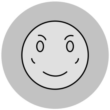 yüz simgesi, vektör illüstrasyonu