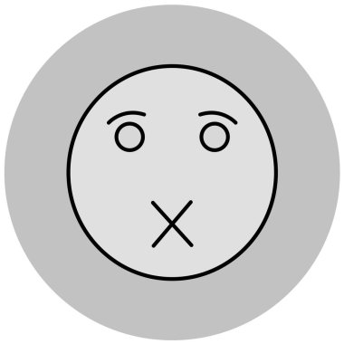 yüz simgesi, vektör illüstrasyonu