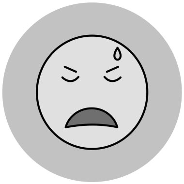 yüz simgesi, vektör illüstrasyonu