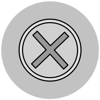 Simge vektör illüstrasyonunu iptal et