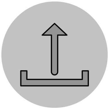 Yükle. Web simgesi basit illüstrasyon