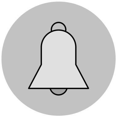 Zil. Web simgesi basit illüstrasyon