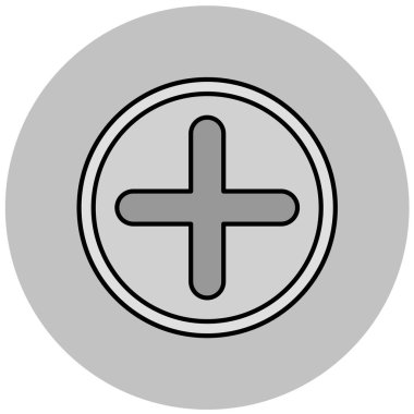 Artı simge vektör illüstrasyonu