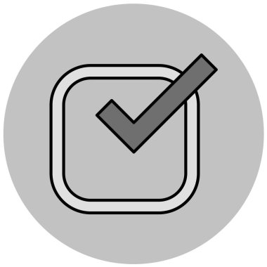 İşaret simgesini işaretle. vektör illüstrasyonu