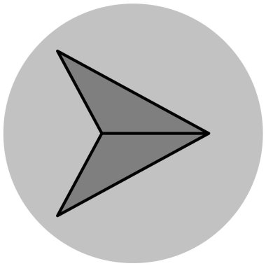 ok simgesi vektör illüstrasyonu