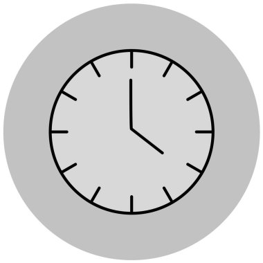 Moda Biçiminde Saat Simgesi İzole Arkaplan