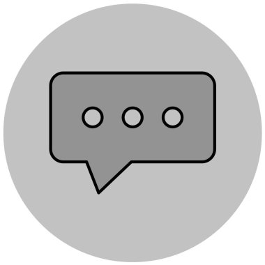 Konuş. Web simgesi basit illüstrasyon