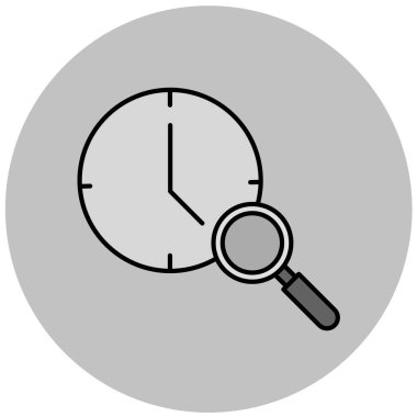 Zaman yönetimi simgesi. vektör illüstrasyonu