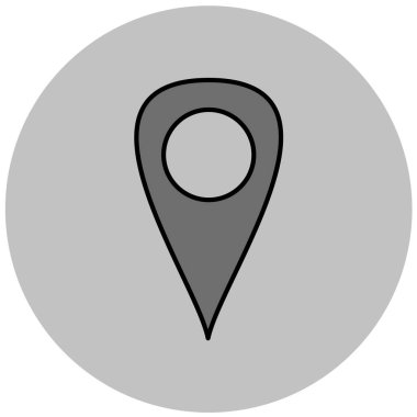 Harita iğnesi. Basit tasarım