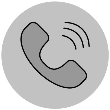 - Telefon. Web simgesi basit illüstrasyon