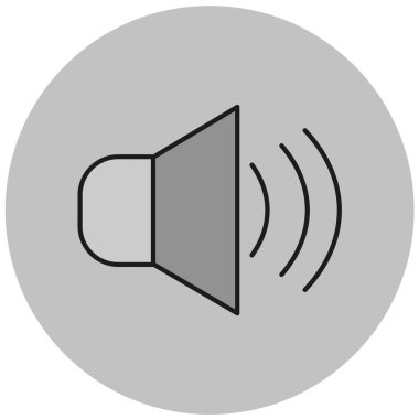 ses simgesi vektör illüstrasyonu