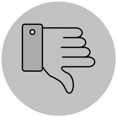 Başparmağını kaldır. Web simgesi basit illüstrasyon