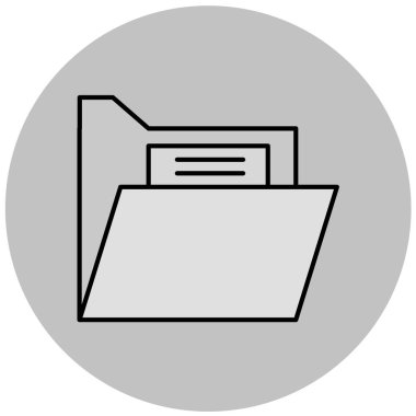 Dosya. Web simgesi basit illüstrasyon