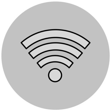wifi simgesi vektör illüstrasyonu