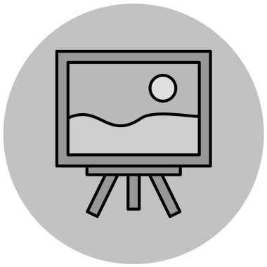 Resim modern simgesinin vektör illüstrasyonu