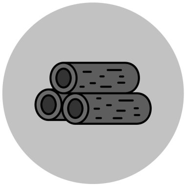 Ağaç simgesinin vektör illüstrasyonu