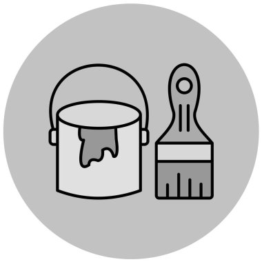 Boya silindiri. Basit resimleme