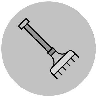 Bir kürek simgesinin vektör çizimi