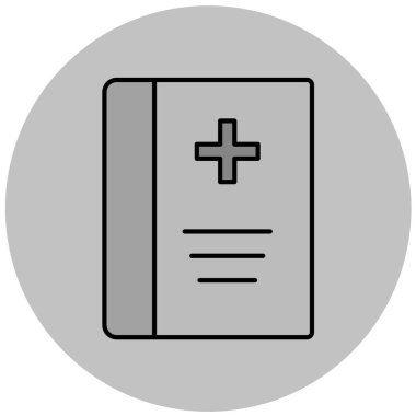 Kitap. Web simgesi basit illüstrasyon