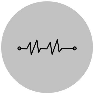 Nabız simgesi, vektör illüstrasyonu