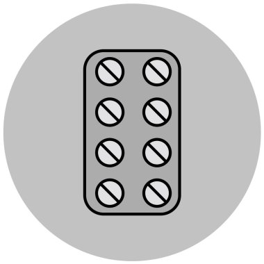 Haplar. Web simgesi basit illüstrasyon