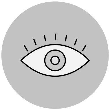 Göz. Web simgesi basit illüstrasyon